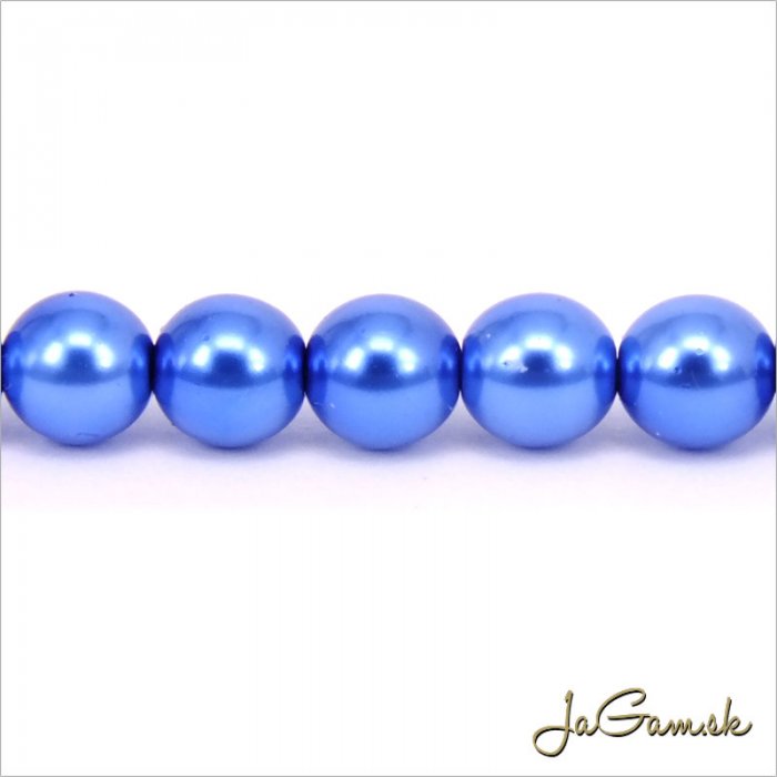 Voskované perly 8mm modrá 70037, 75ks (36_70037vb8)